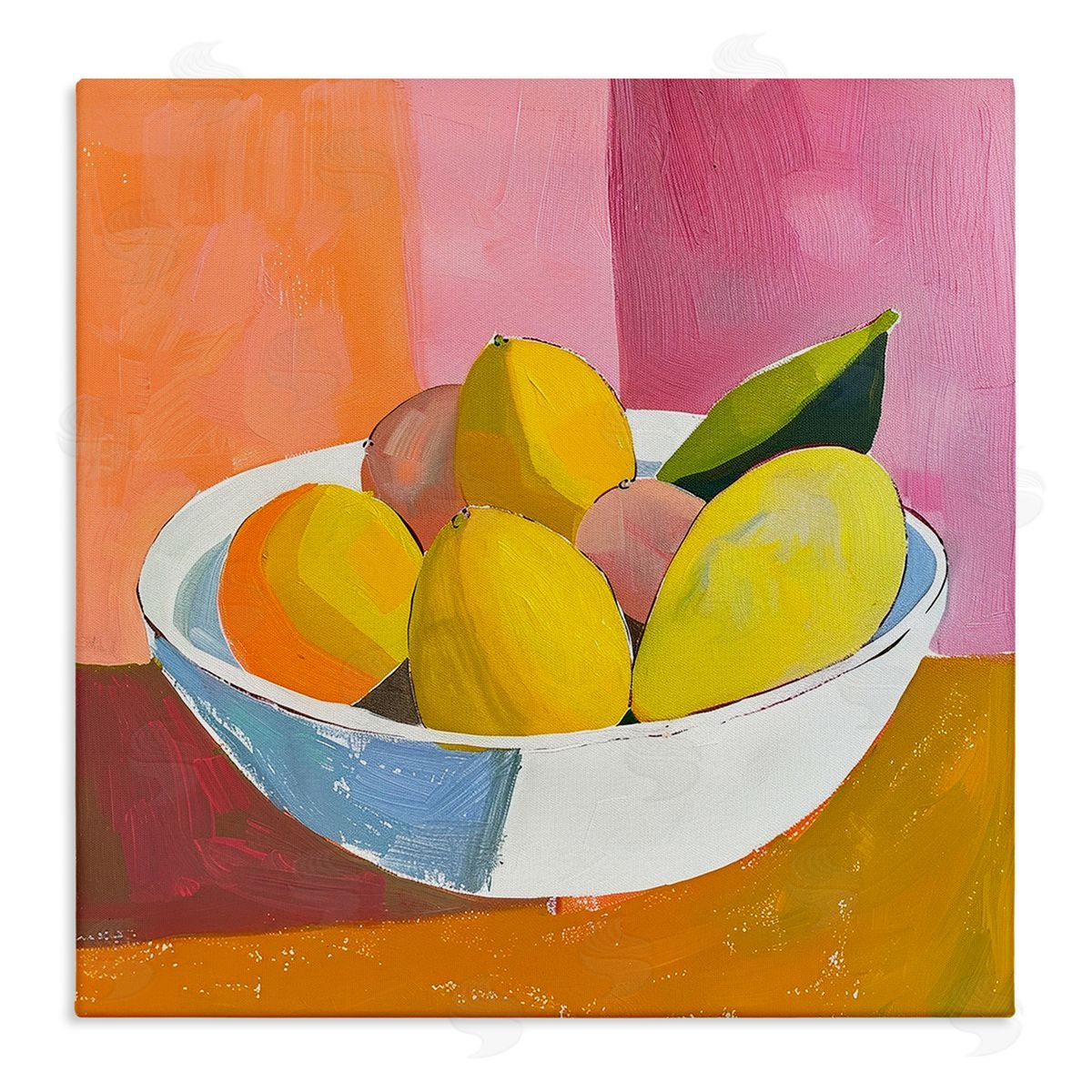 Bold Kitchen Citrus Fruits Canvas Wall Art, Home Decor by Walker Noble