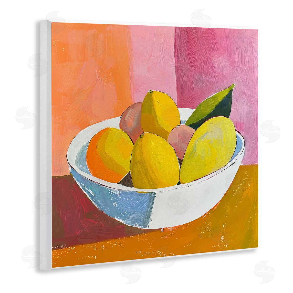 Bold Kitchen Citrus Fruits Wood Plaque Wall Art, Home Decor by Walker Noble