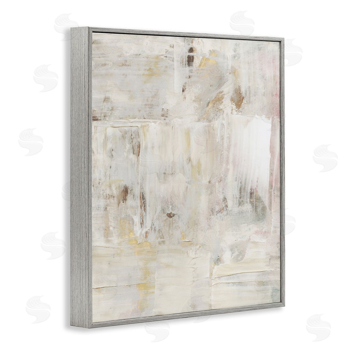 Natural Abstract Pattern Grey Frame Print Wall Art, Home Decor by Victoria Barnes