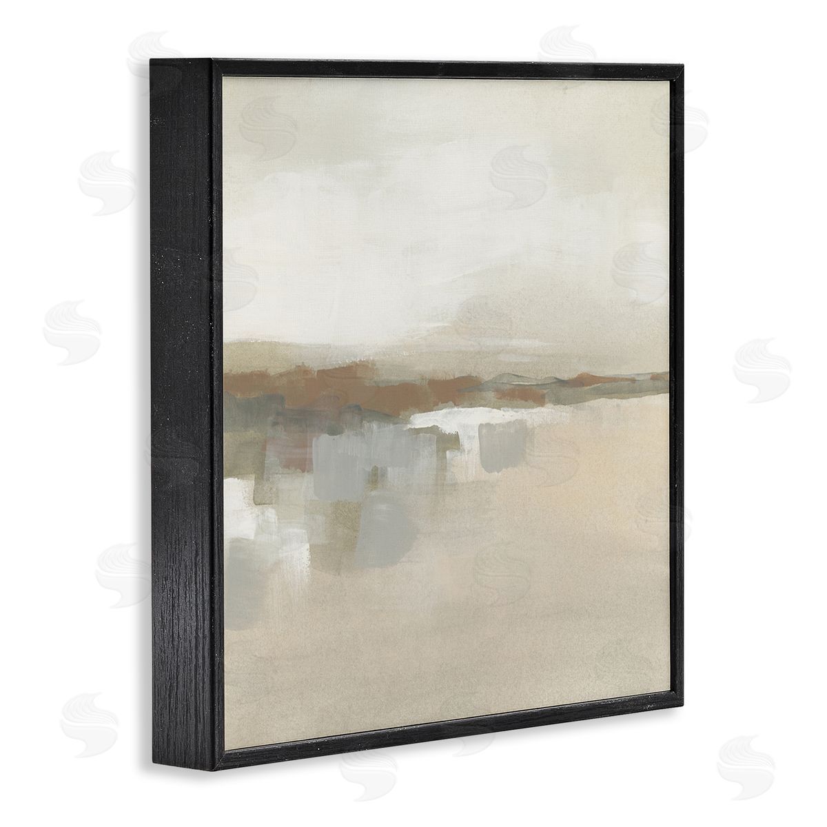 Southwestern Dunes Abstraction Black Frame Print Wall Art, Home Decor by June Erica Vess