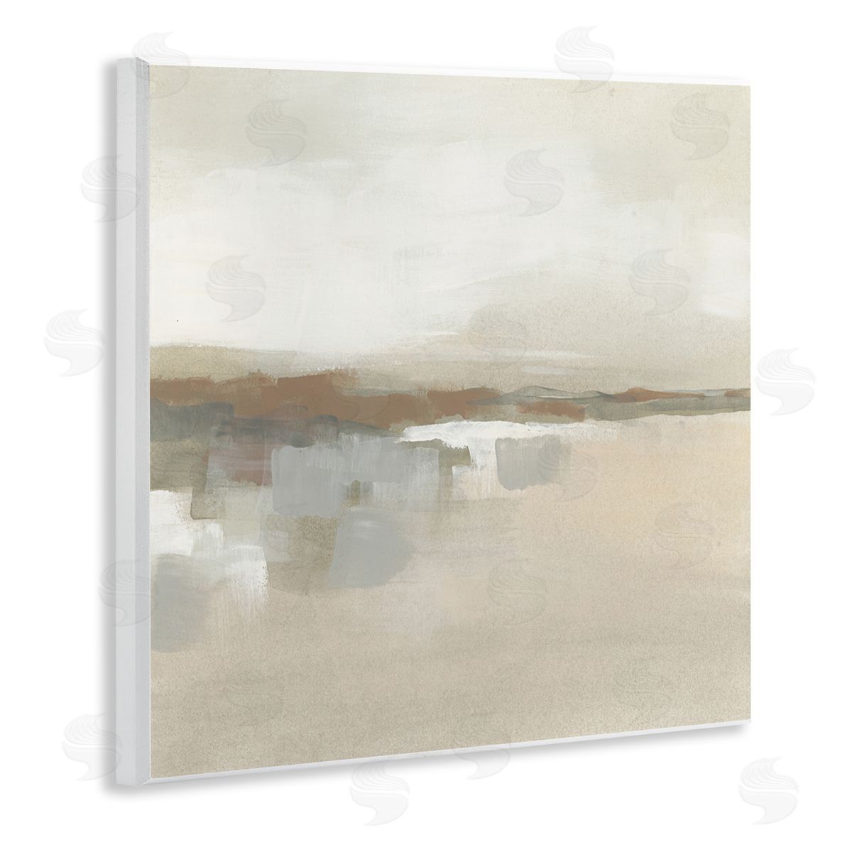 Southwestern Dunes Abstraction Wood Plaque Wall Art, Home Decor by June Erica Vess