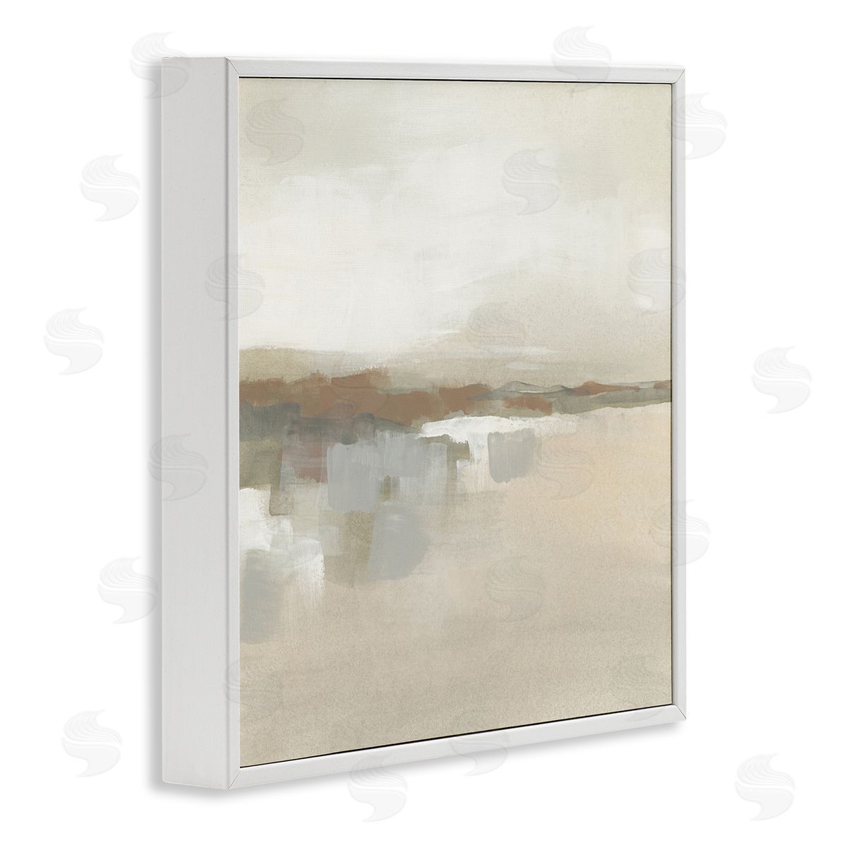Southwestern Dunes Abstraction White Frame Print Wall Art, Home Decor by June Erica Vess