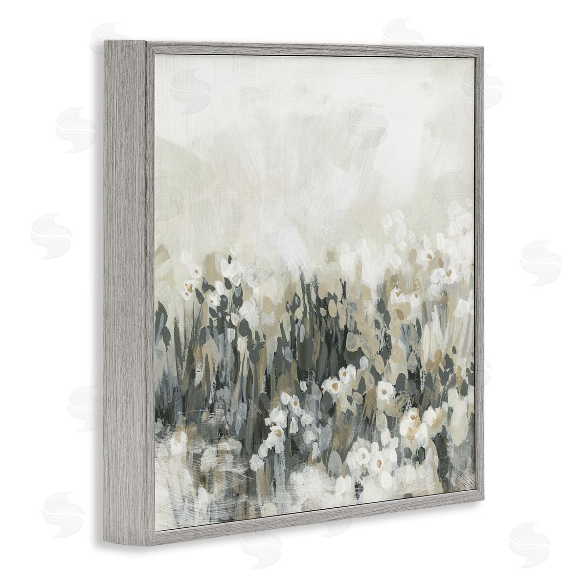 Grey & Beige Landscape Grey Frame Print Wall Art, Home Decor by June Erica Vess