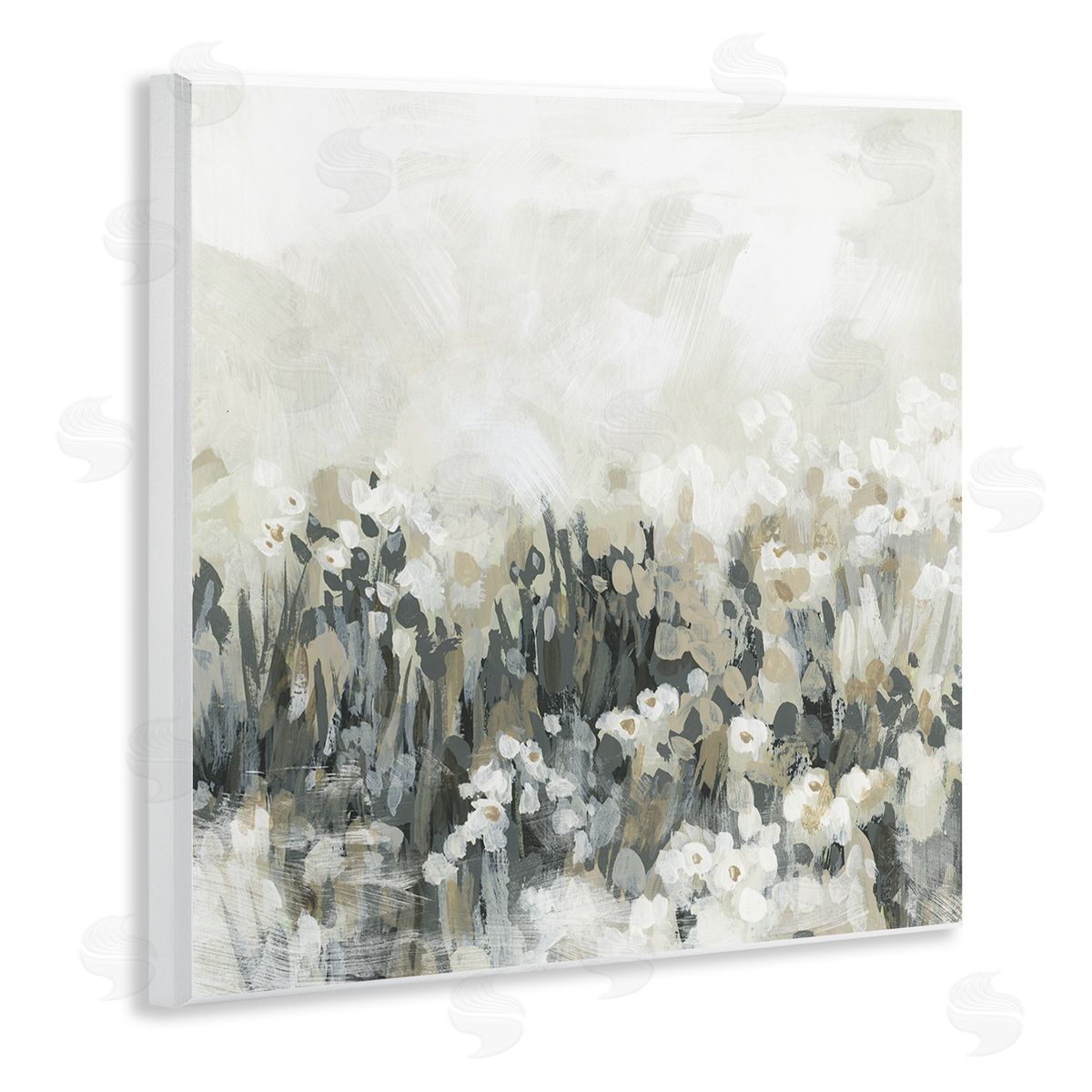 Grey & Beige Landscape Wood Plaque Wall Art, Home Decor by June Erica Vess