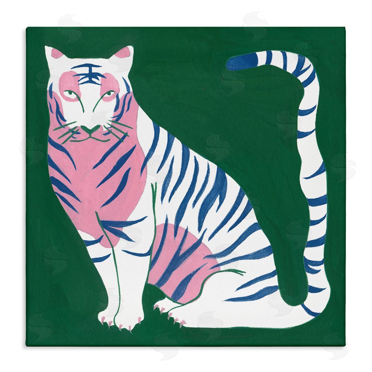 Fierce Modern Tiger Canvas Wall Art, Home Decor by Melissa Wang