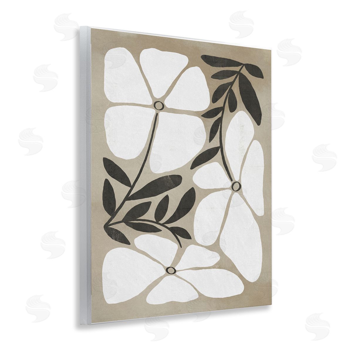 Boho Flowers Trio Wood Plaque Wall Art, Home Decor by Victoria Barnes