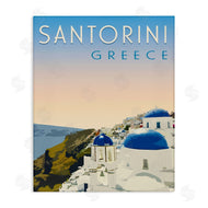 Victoria Barnes | Vintage Santorini Cityscape