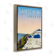 Victoria Barnes | Vintage Santorini Cityscape
