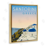 Victoria Barnes | Vintage Santorini Cityscape