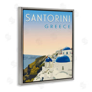 Victoria Barnes | Vintage Santorini Cityscape