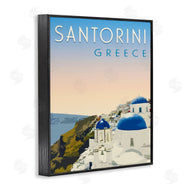Victoria Barnes | Vintage Santorini Cityscape