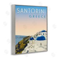 Victoria Barnes | Vintage Santorini Cityscape