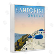 Victoria Barnes | Vintage Santorini Cityscape