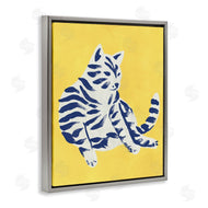 June Erica Vess | Unique Bright Cat on Yellow