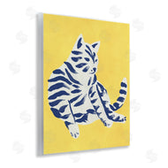 June Erica Vess | Unique Bright Cat on Yellow