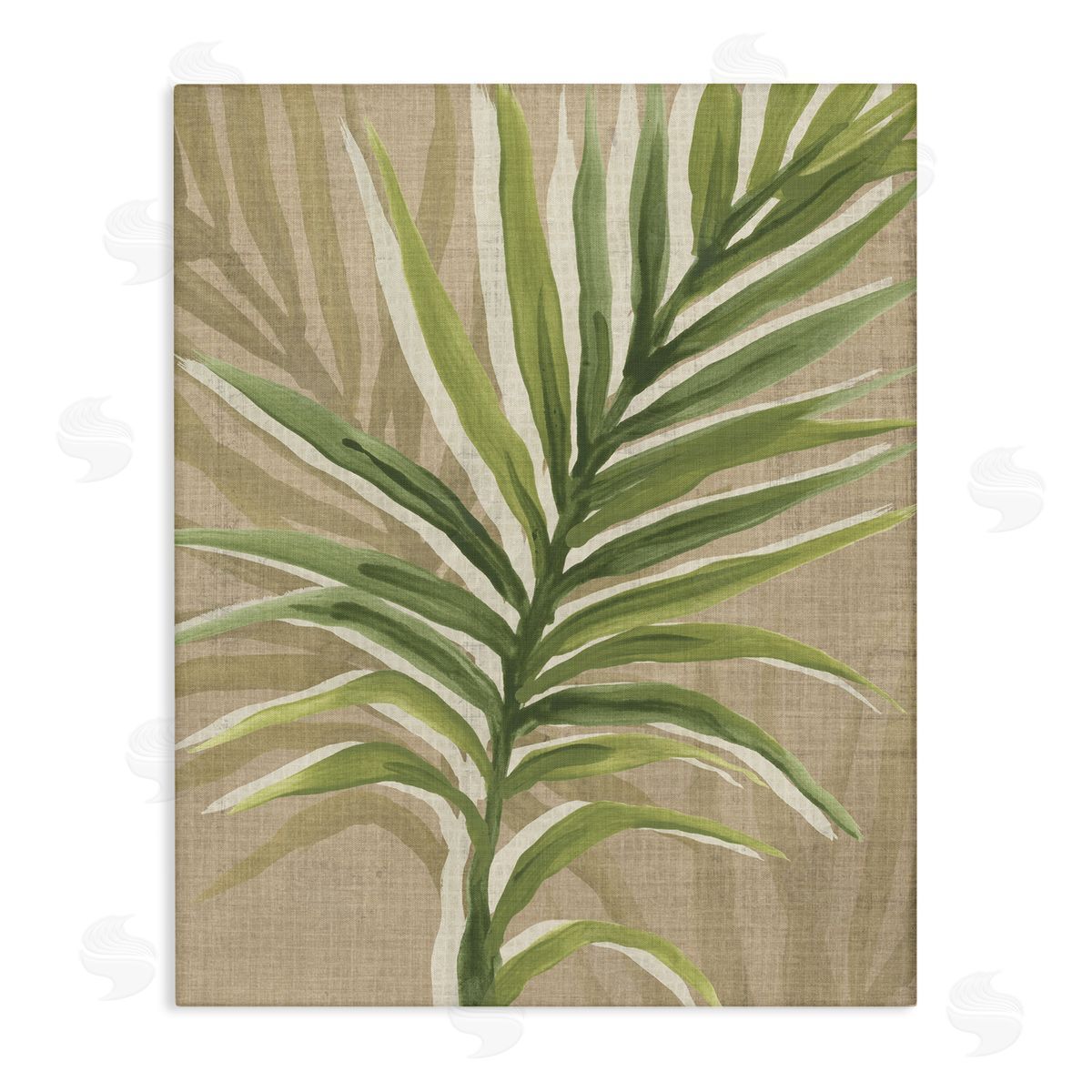 Rustic Palm Plant Canvas Wall Art, Home Decor by June Erica Vess