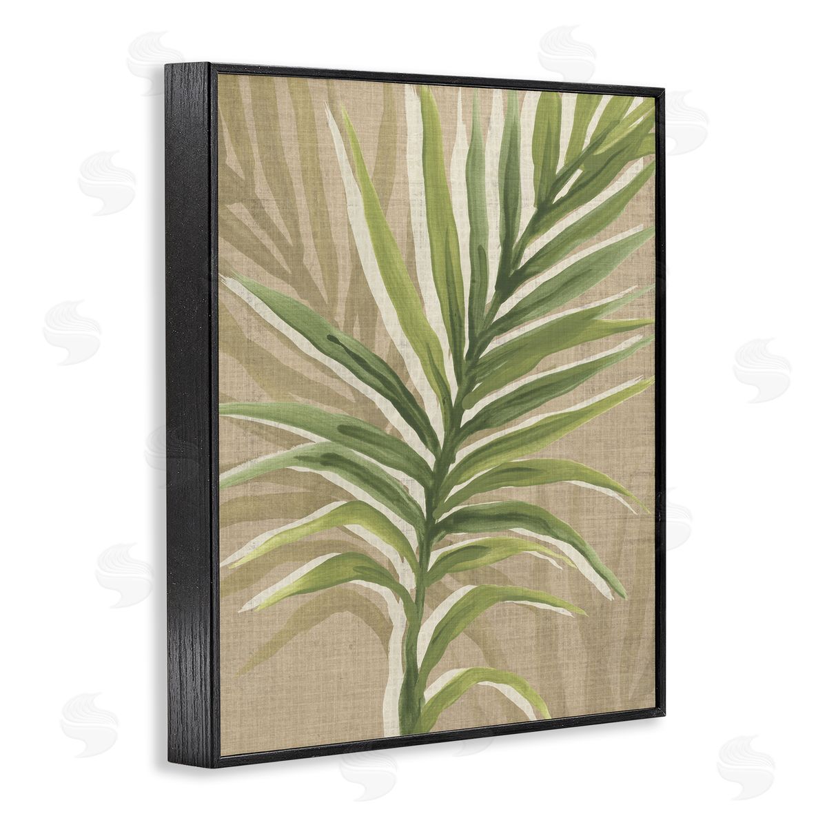 Rustic Palm Plant Black Frame Print Wall Art, Home Decor by June Erica Vess