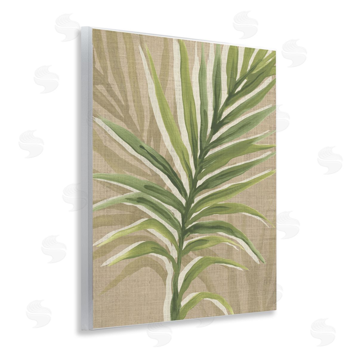 Rustic Palm Plant Wood Plaque Wall Art, Home Decor by June Erica Vess