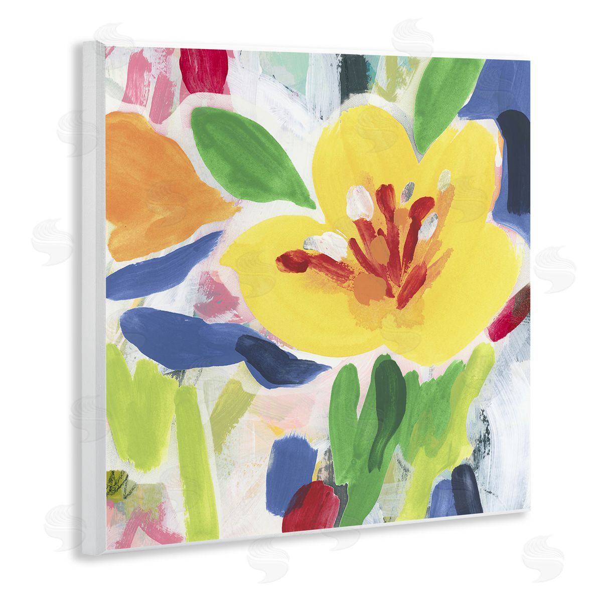 Bright Yellow Buttercup Blooms Wood Plaque Wall Art, Home Decor by June Erica Vess