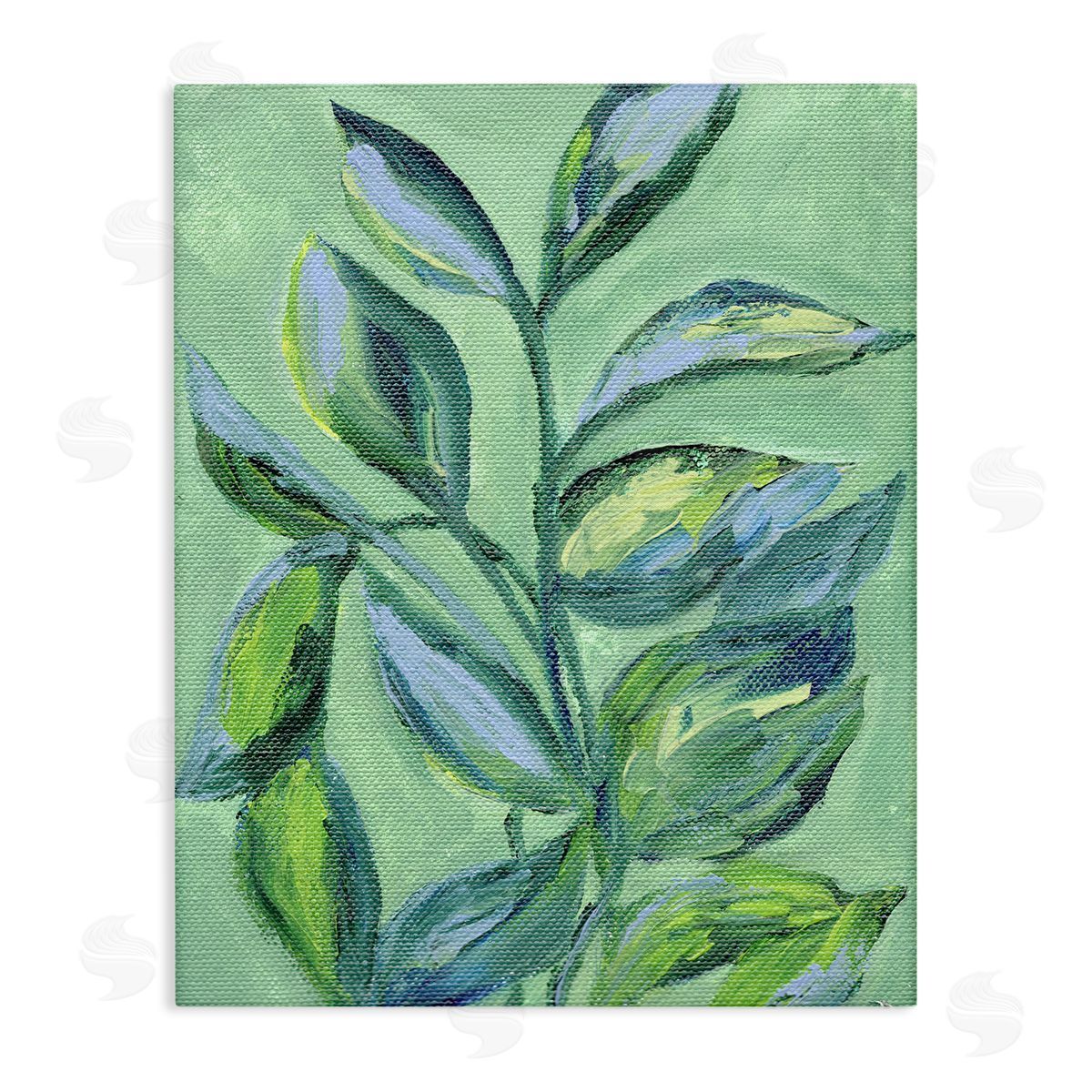 Leafy Plant Foliage Canvas Wall Art, Home Decor by Nikita Jariwala