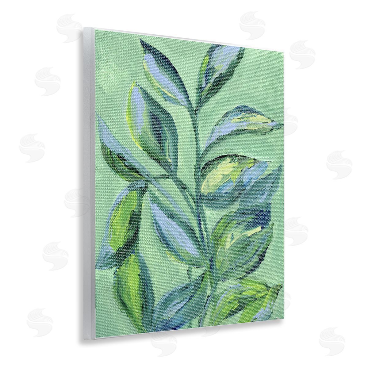 Leafy Plant Foliage Wood Plaque Wall Art, Home Decor by Nikita Jariwala