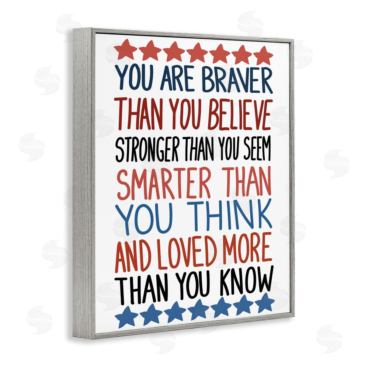 Bold Self Confidence Phrases Grey Frame Print Wall Art, Home Decor by Sweet Melody Designs