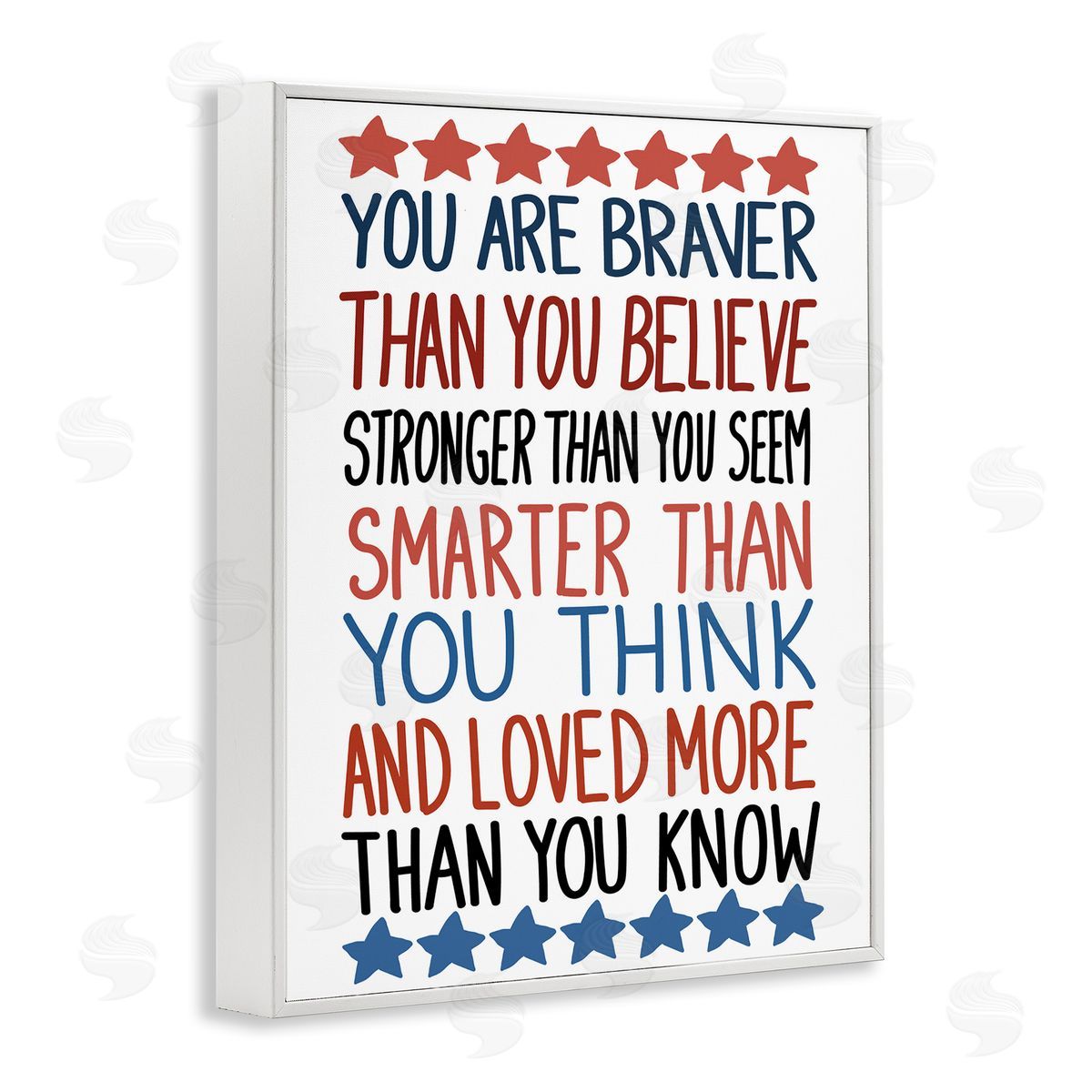 Bold Self Confidence Phrases White Frame Print Wall Art, Home Decor by Sweet Melody Designs
