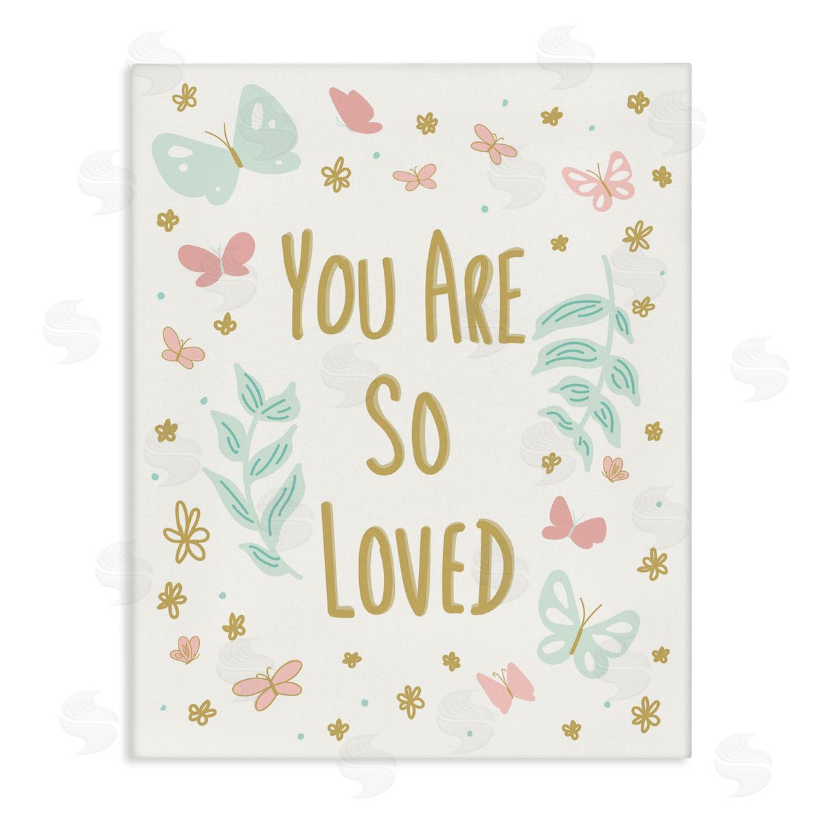So Loved Uplifting Flowers Canvas Wall Art, Home Decor by Sweet Melody Designs