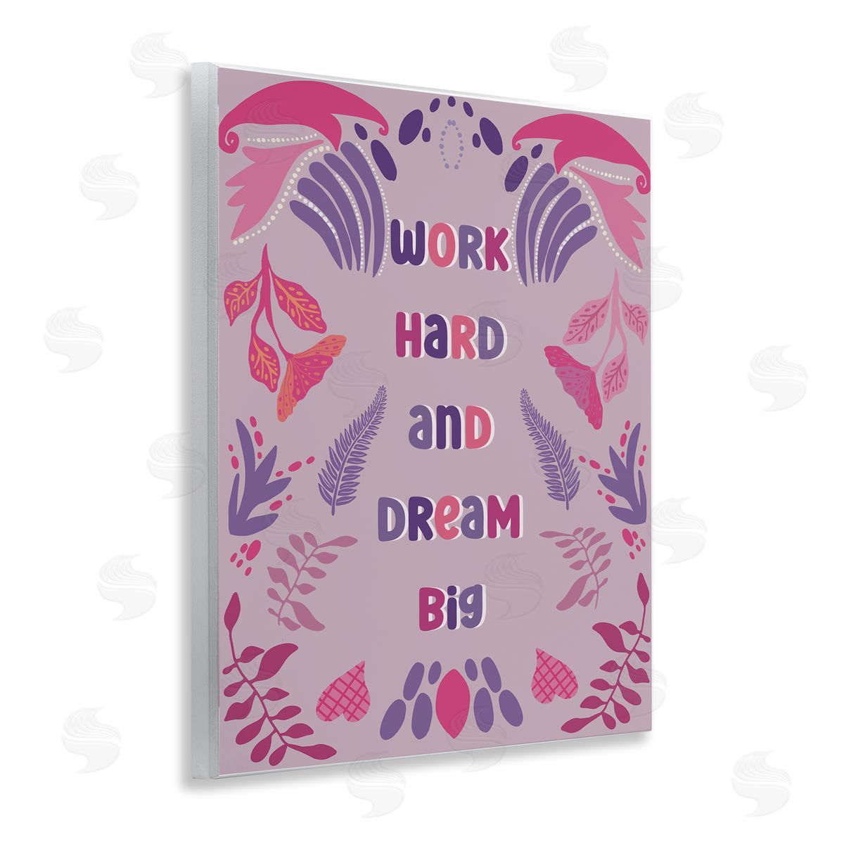 Work Hard Dream Big Wood Plaque Wall Art, Home Decor by Julia Fox