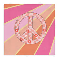 Jesse Keith | Beaming Floral Peace Symbol