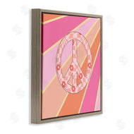 Jesse Keith | Beaming Floral Peace Symbol