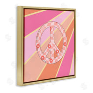 Jesse Keith | Beaming Floral Peace Symbol