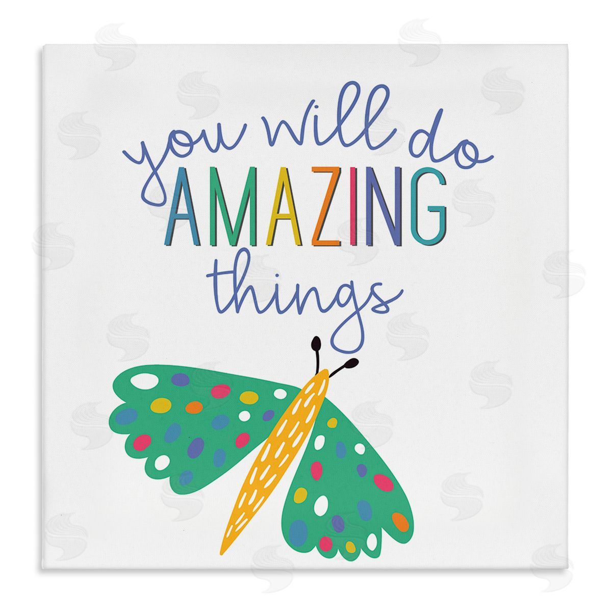 Inspiring Do Amazing Things Canvas Wall Art, Home Decor by Kim Allen
