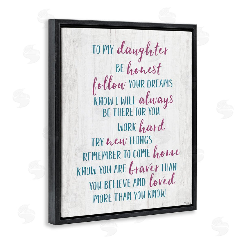Gigi Louise | To My Daughter Positive Parent