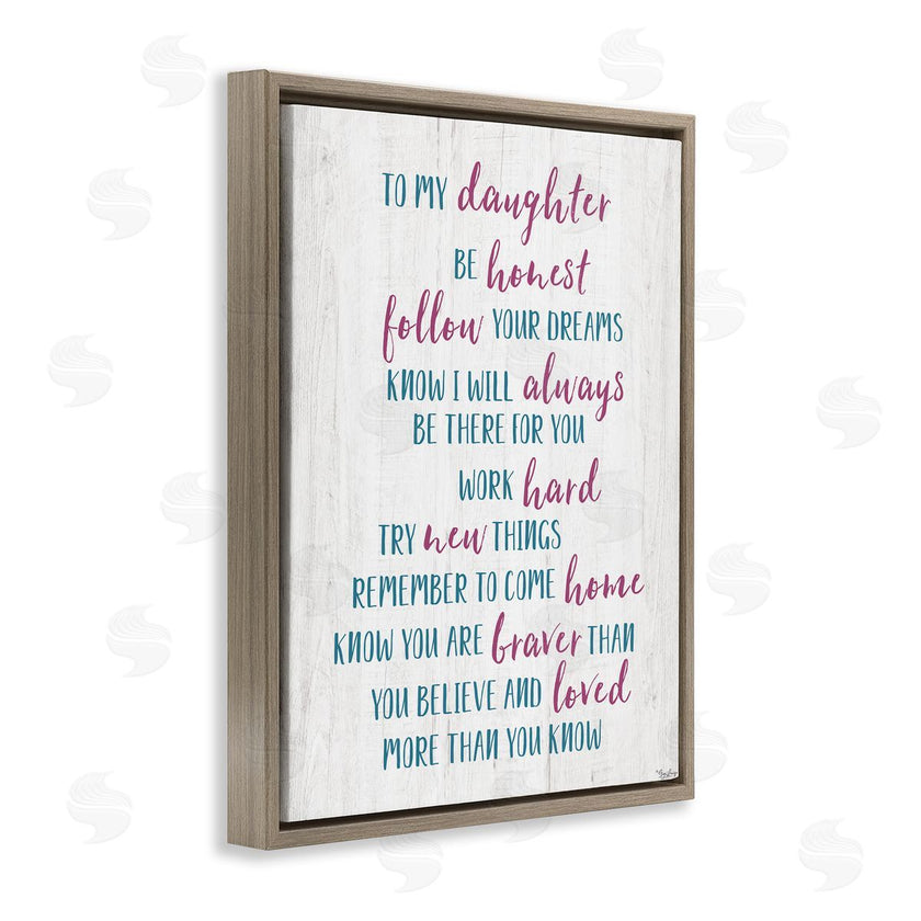 Gigi Louise | To My Daughter Positive Parent