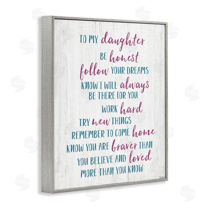 Gigi Louise | To My Daughter Positive Parent