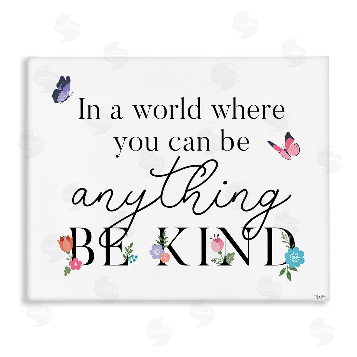 Be Anything & Kind Canvas Wall Art, Home Decor by Gigi Louise