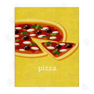 Kim Allen | Delicious Pizza on Yellow