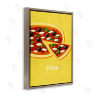 Kim Allen | Delicious Pizza on Yellow