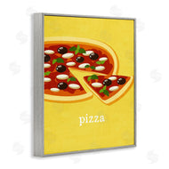 Kim Allen | Delicious Pizza on Yellow