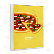 Kim Allen | Delicious Pizza on Yellow