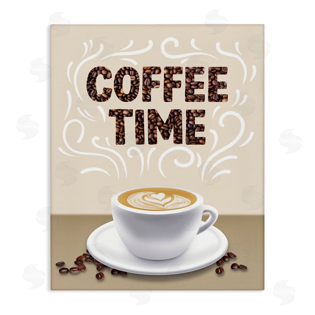 Traditional Coffee Time Brew Canvas Wall Art, Home Decor by Marcus Prime