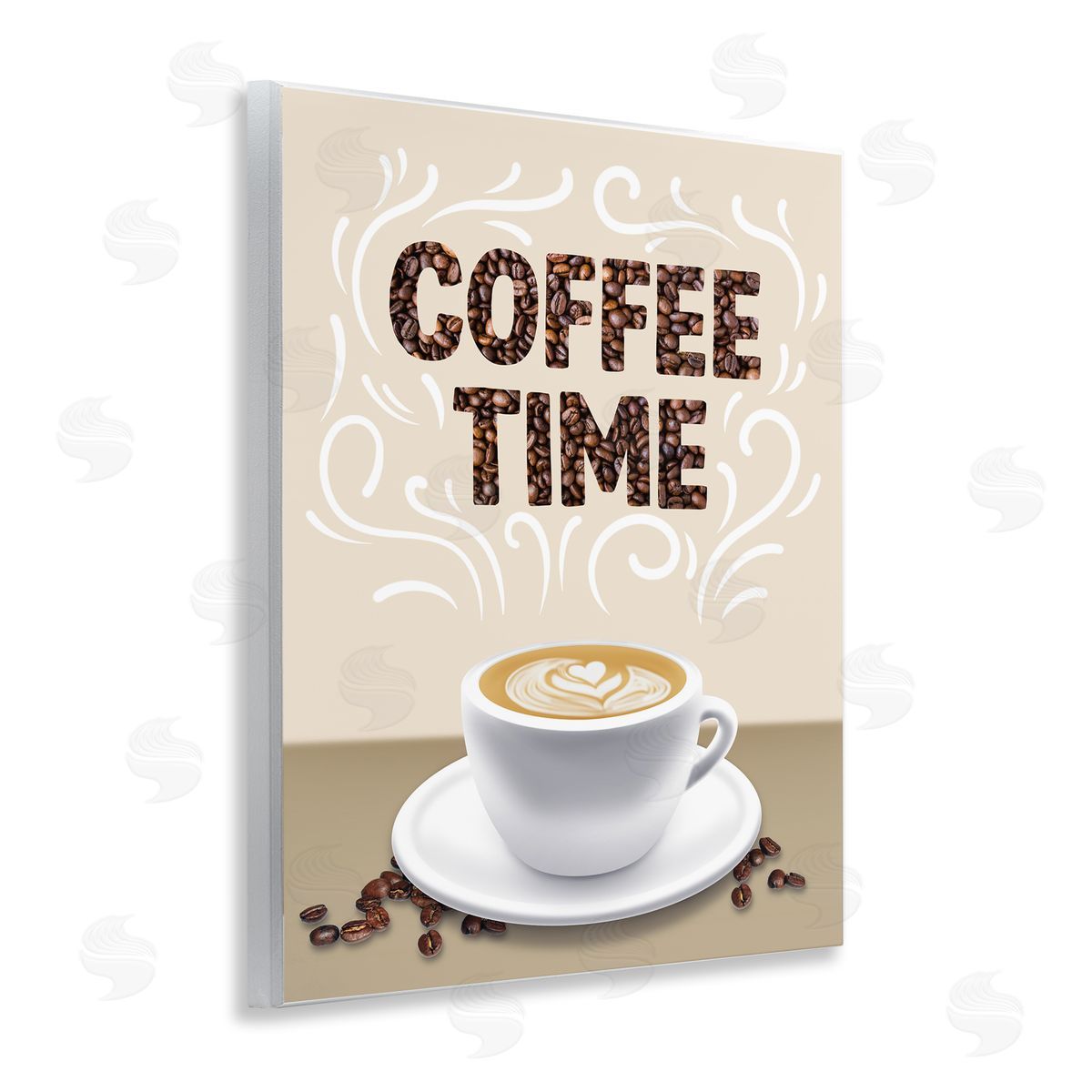 Traditional Coffee Time Brew Wood Plaque Wall Art, Home Decor by Marcus Prime