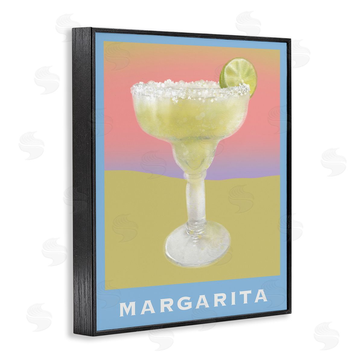 Margarita over Faded Gradient Black Frame Print Wall Art, Home Decor by Matthew Piotrowicz