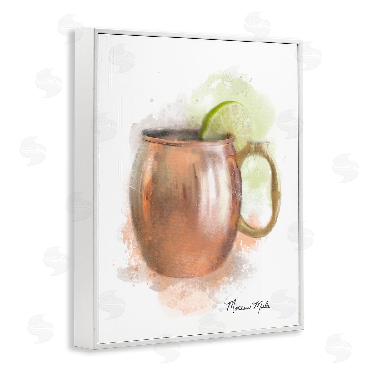 Soft Hued Moscow Mule White Frame Print Wall Art, Home Decor by Matthew Piotrowicz