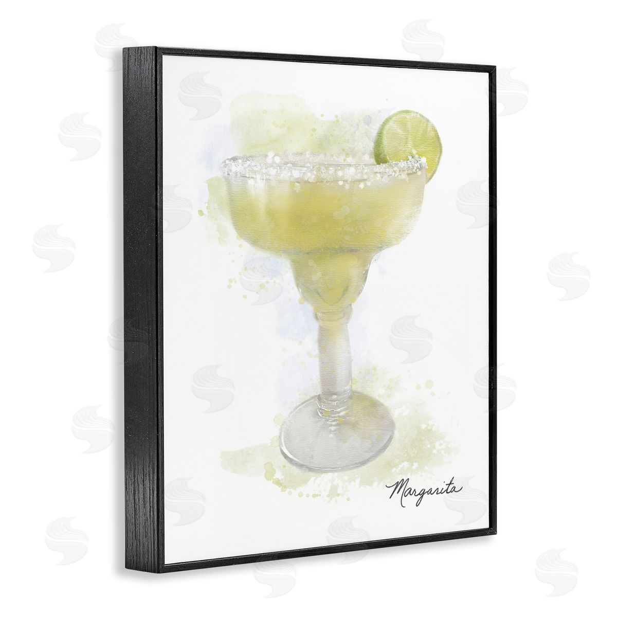Soft Faded Margarita Black Frame Print Wall Art, Home Decor by Matthew Piotrowicz
