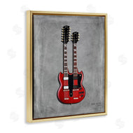 Mark Rogan | Red Double Neck Guitar