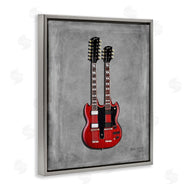 Mark Rogan | Red Double Neck Guitar
