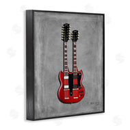 Mark Rogan | Red Double Neck Guitar