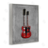Mark Rogan | Red Double Neck Guitar